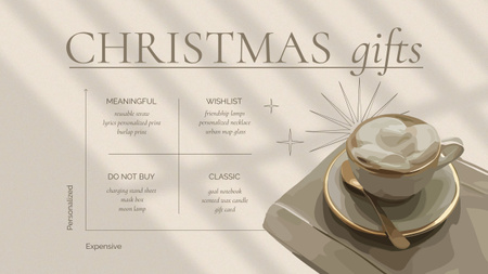 Assignment of Christmas Gifts Mind Map – шаблон для дизайна