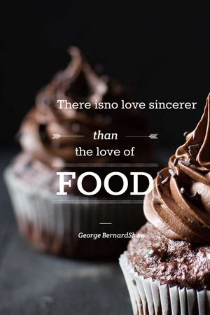 Ontwerpsjabloon van Tumblr van Delicious chocolate Cupcakes