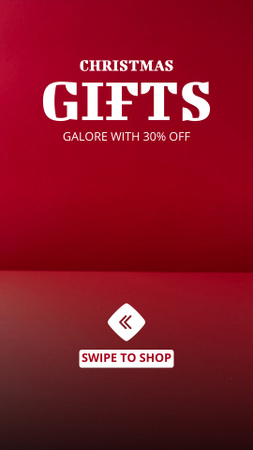 Reklama na vánoční nákupy s kupou dárků TikTok Video Šablona návrhu