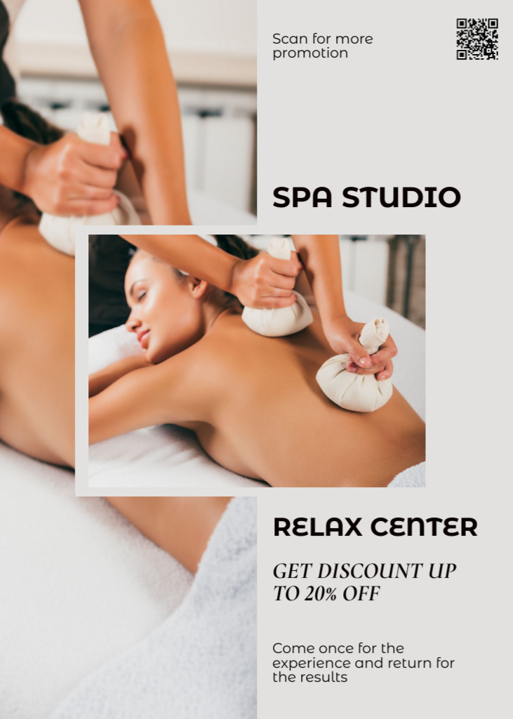 Template di design Discount on Spa Services Flayer