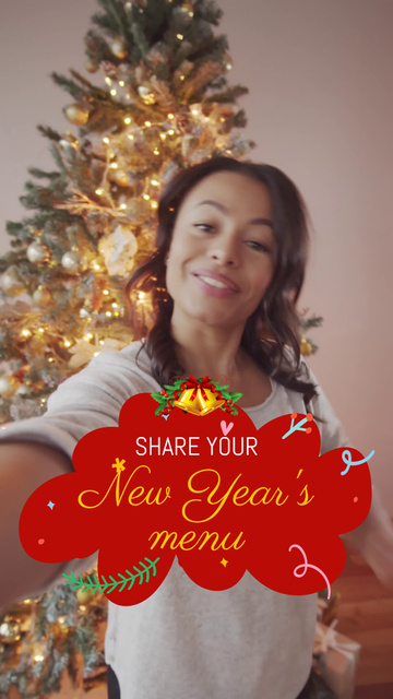 Modèle de visuel Set Of Dishes List For New Year Celebration - TikTok Video