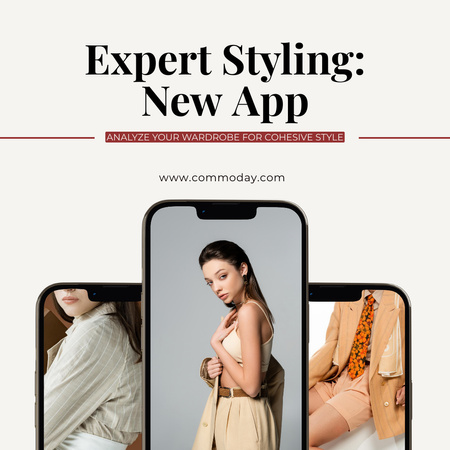 Expert Styling Mobile App Instagram Design Template