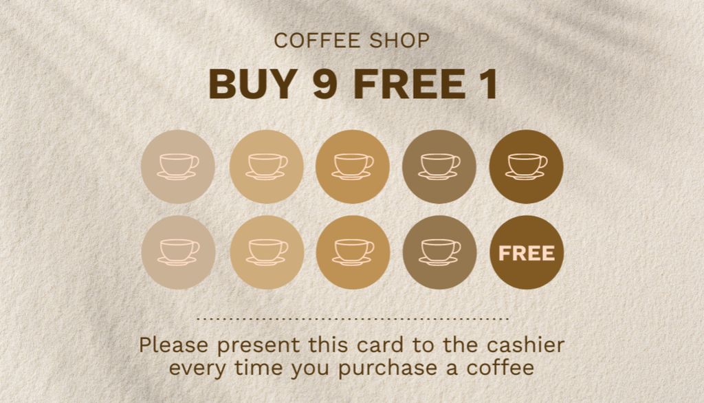 Discount on Fresh Coffee Business Card US – шаблон для дизайна