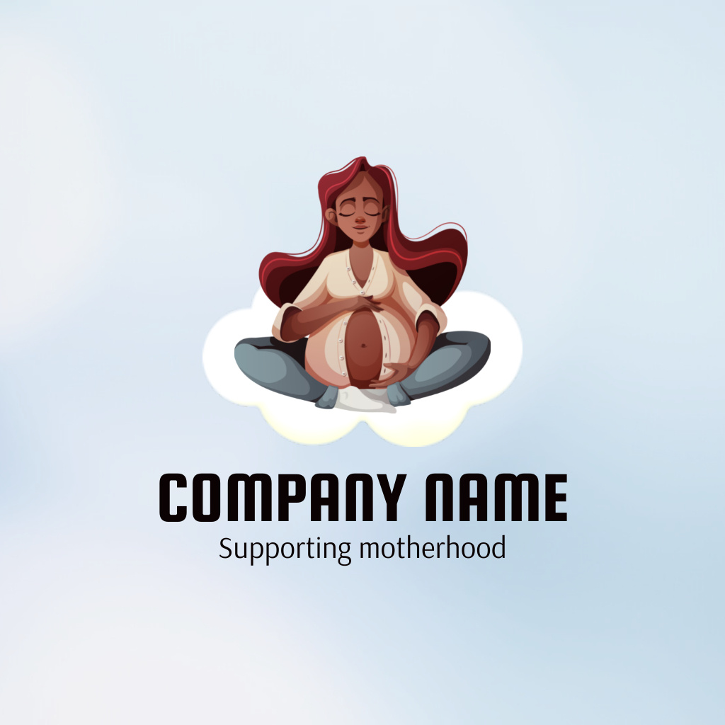 Top-notch Firm With Pregnancy Supporting Services Offer Animated Logo – шаблон для дизайна