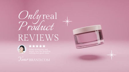 Designvorlage Beauty Product Review Ad für Full HD video