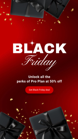 Enormous Black Friday Discounts Offer For Service TikTok Video Design Template