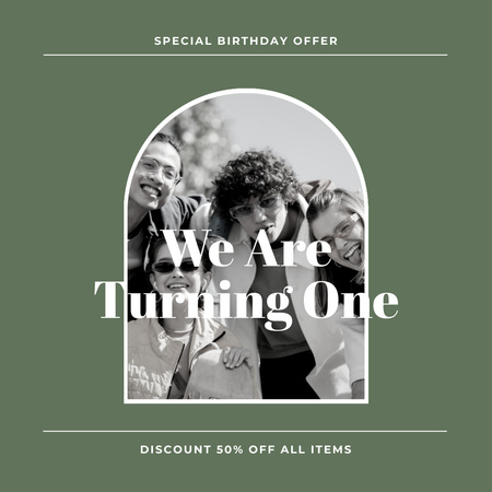 Designvorlage Geburtstags-Fashion-Sale für Instagram