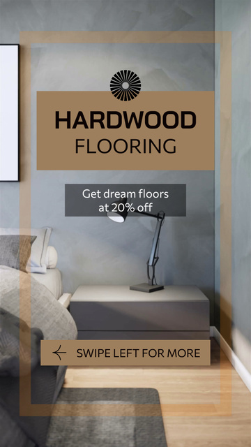 Designvorlage Hardwood Flooring Service At Reduced Price For Home für TikTok Video
