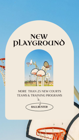 New Playground Opening Announcement Instagram Story Design Template