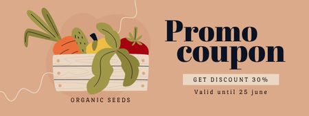 Organic Seeds Offer Coupon Šablona návrhu