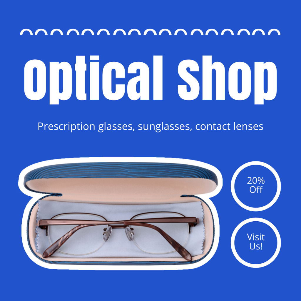 Template di design Discount on Eyewear with Stylish Case Instagram