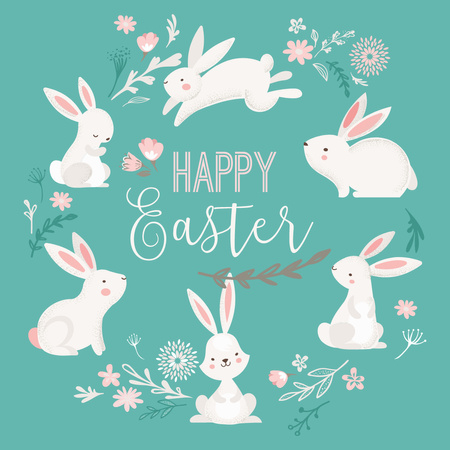 aranyos húsvéti ünnepi köszöntés Instagram tervezősablon