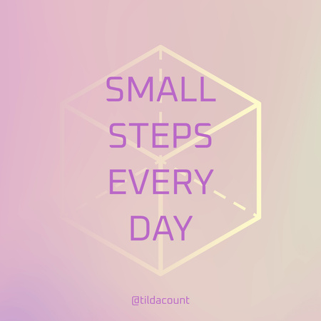 Platilla de diseño Inspirational Quote on Pink Instagram