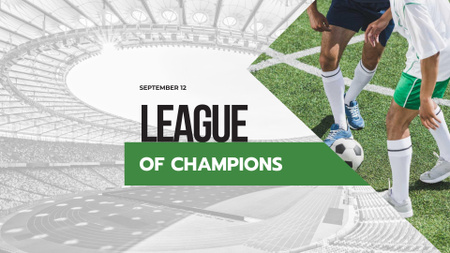 League of Champions Event Announcement FB event cover tervezősablon