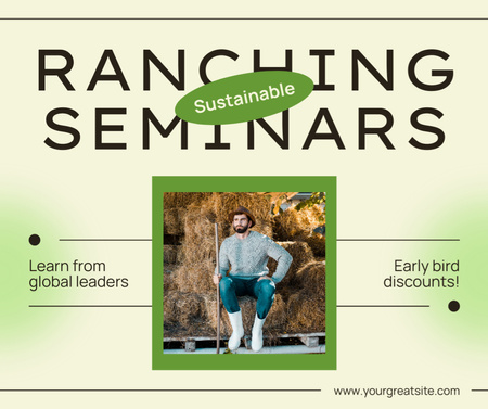 Seminar on Sustainable Ranching Facebook Design Template