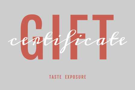 Wine Tasting Special Offer Gift Certificate Design Template