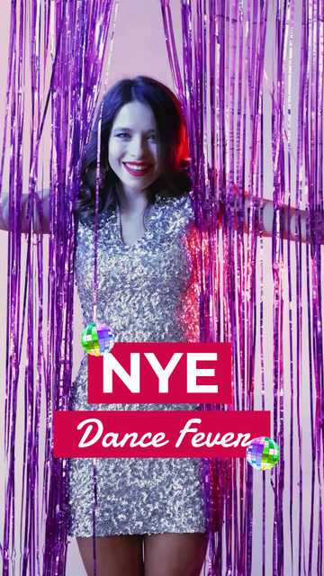 Fantastic Dancing Event On New Year Celebration TikTok Video – шаблон для дизайна