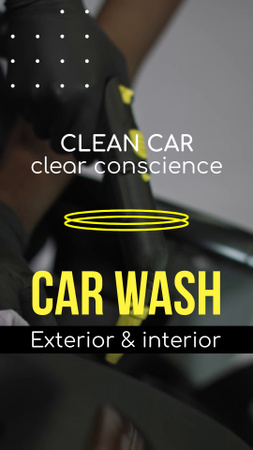 Szablon projektu Catchy Quote For Car Wash Offer TikTok Video