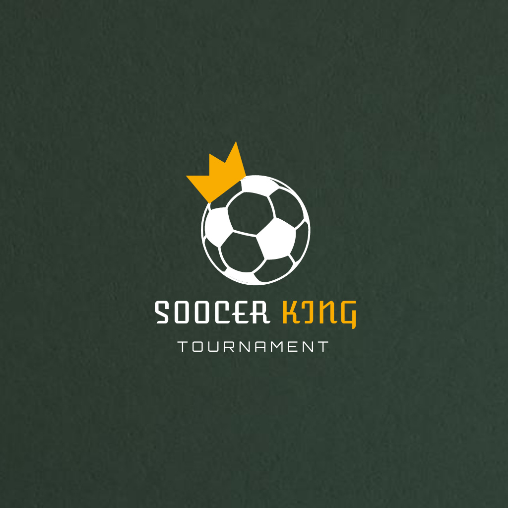 Soccer King Logo Design Template