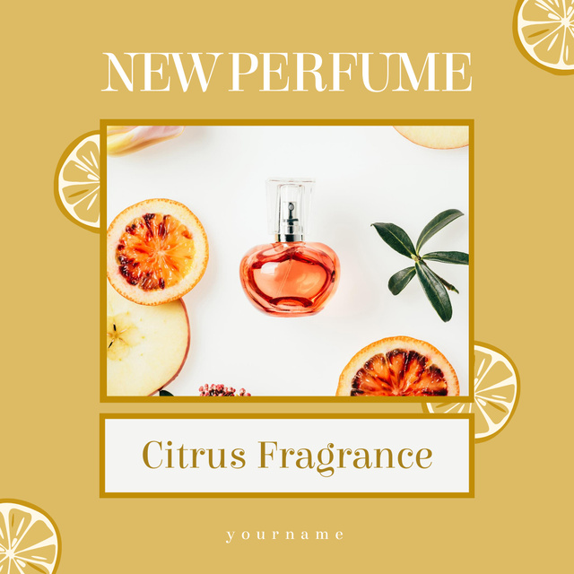 Plantilla de diseño de New Citrus Fragrance Instagram 