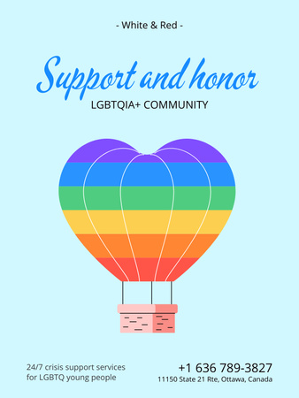 Plantilla de diseño de Pride Month Celebration Poster US 
