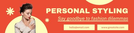 Personal Styling to Say Goodbye to Fashion Dilemmas LinkedIn Cover Design Template