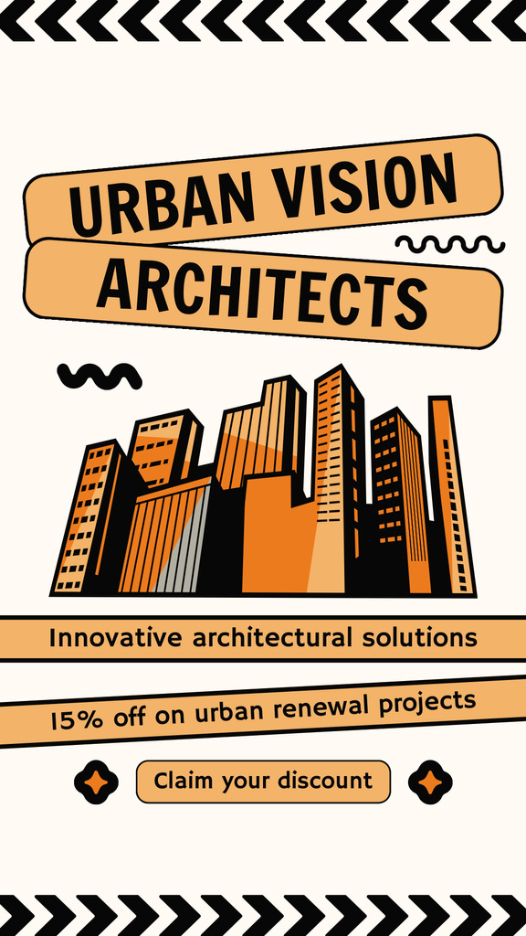 Discount Offer on Urban Renewal Projects Instagram Story Tasarım Şablonu