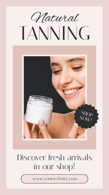 Template di design Natural Tanning Products Instagram Story