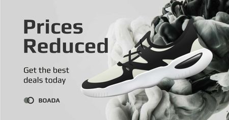 Platilla de diseño Special Discount Offer on Stylish Sneakers Facebook AD