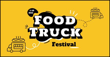 Designvorlage Festival of Street Food Trucks für Facebook AD
