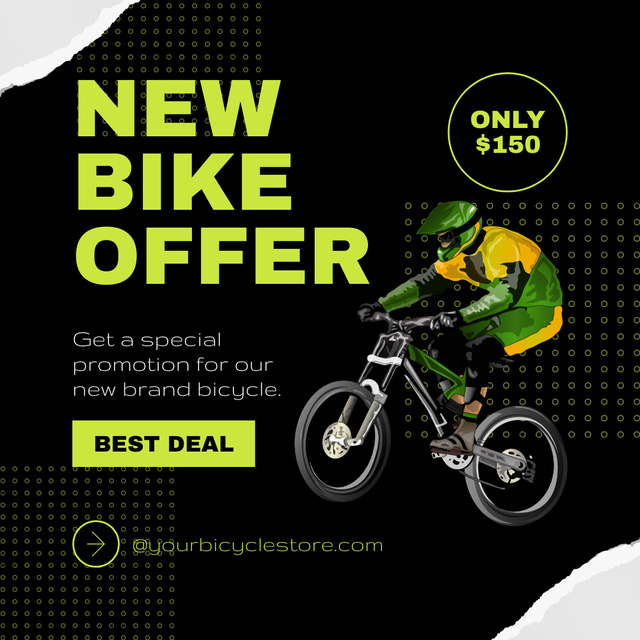 Platilla de diseño Best Deal of Extremal Bicycle Instagram