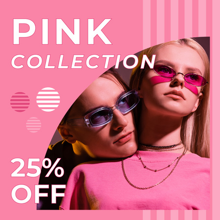 Pink Collection for Trendy Women Instagram AD Design Template