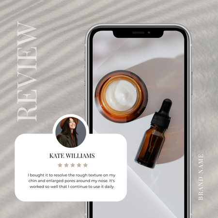 Beauty Products Ad Animated Post Design Template