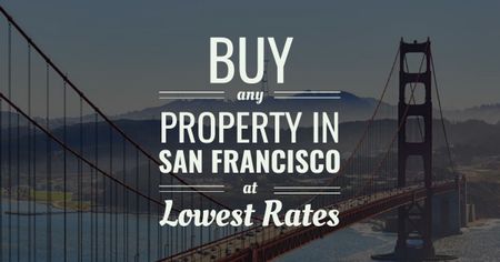 Real Estate guide in San Francisco Facebook AD Design Template