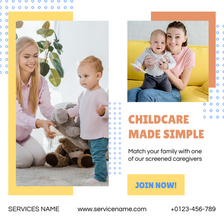 Template di design Childminding Services Offer Instagram