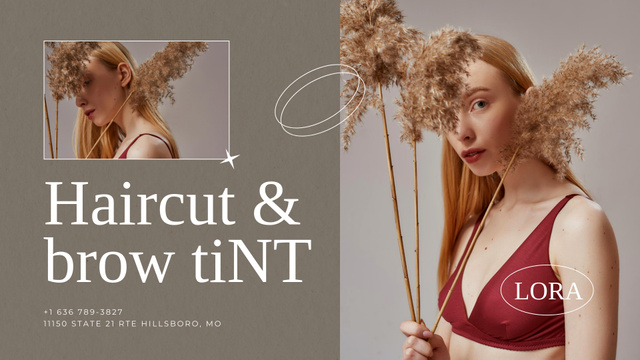 Hair Styles and Brow Tints Review Full HD video Design Template