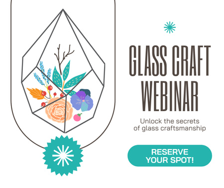 Platilla de diseño Awesome Glass Craft Webinar With Home Decor Facebook