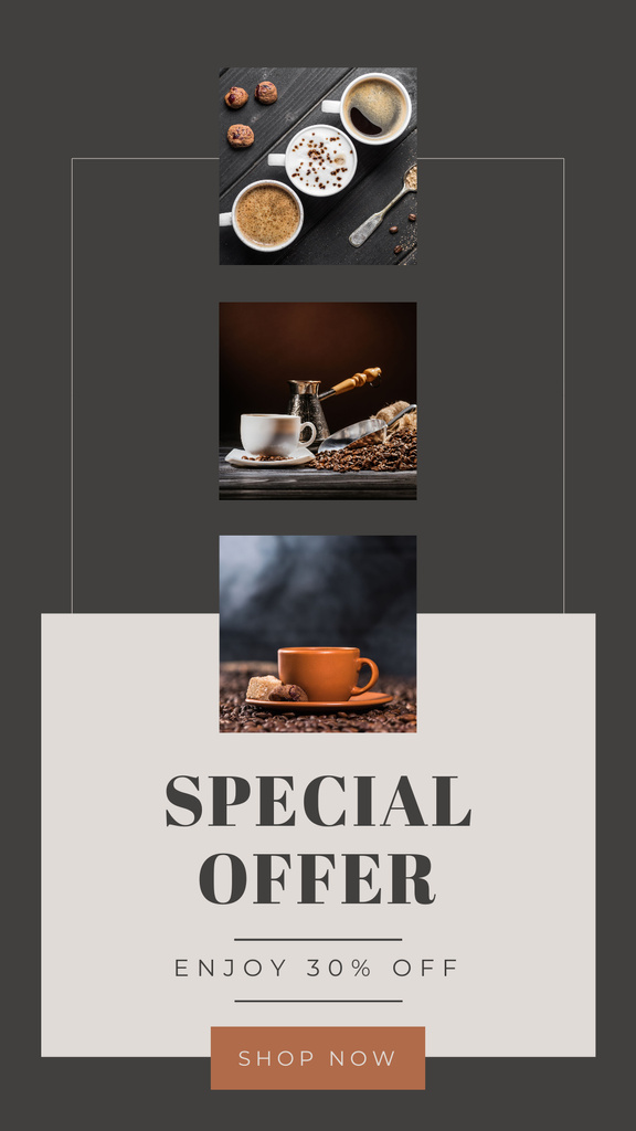Coffee Day Discount Offer Instagram Story Design Template