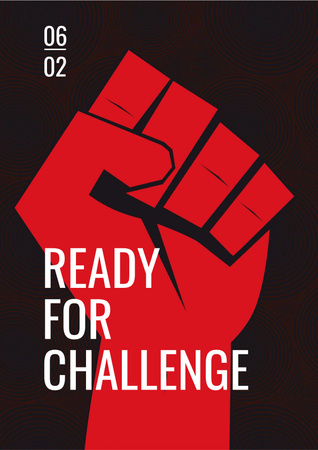 Ready for challenge Quote Poster Design Template