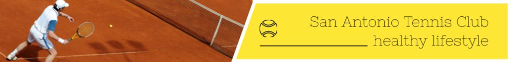 Tennis Club Ad Player at the Court Leaderboard – шаблон для дизайна