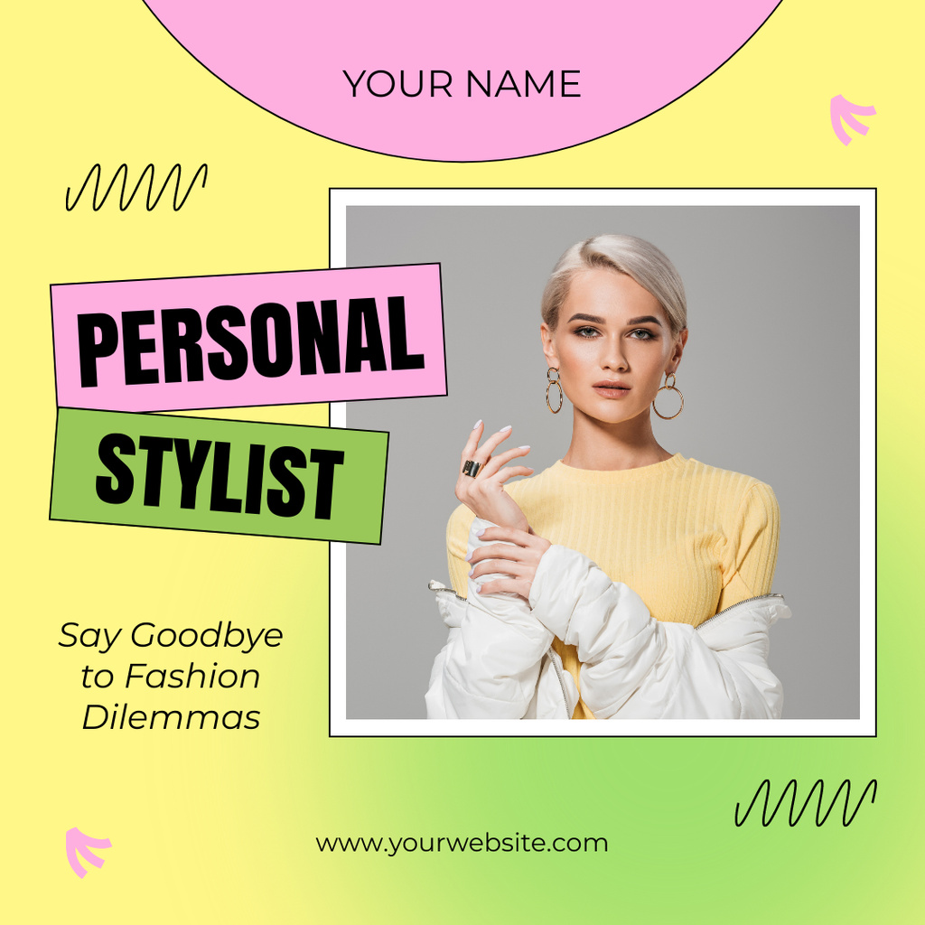 Personal Style and Image Coaching Instagram Design Template