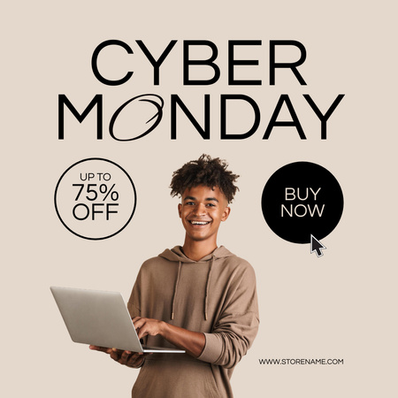 Gadgets Sale on Cyber Monday Instagram Design Template