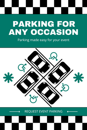 Nabídka parkovacích služeb pro každou příležitost Pinterest Šablona návrhu