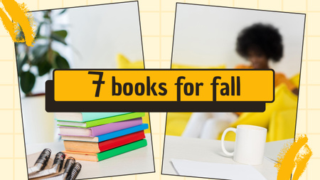 Books to Read in the Fall Youtube Thumbnail Design Template