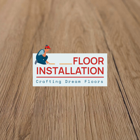 Template di design Offerta di servizi di installazione di pavimenti competenti Animated Logo