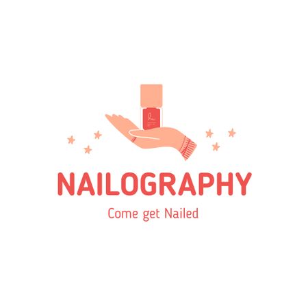 Nail Salon Services Offer Logo tervezősablon