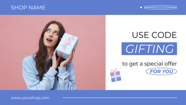Special Shopping With Promo Code Offer Full HD video Design Template