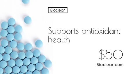 Platilla de diseño Blue Pills for Immune System Label 3.5x2in