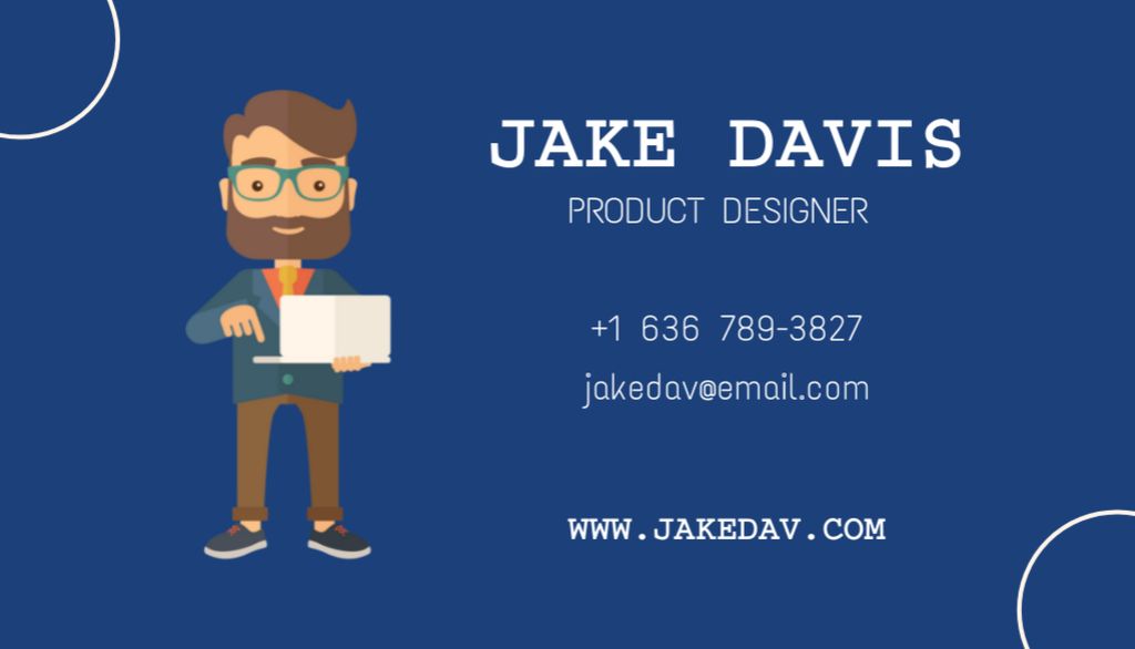 Modèle de visuel Product Designer Proposal - Business Card US