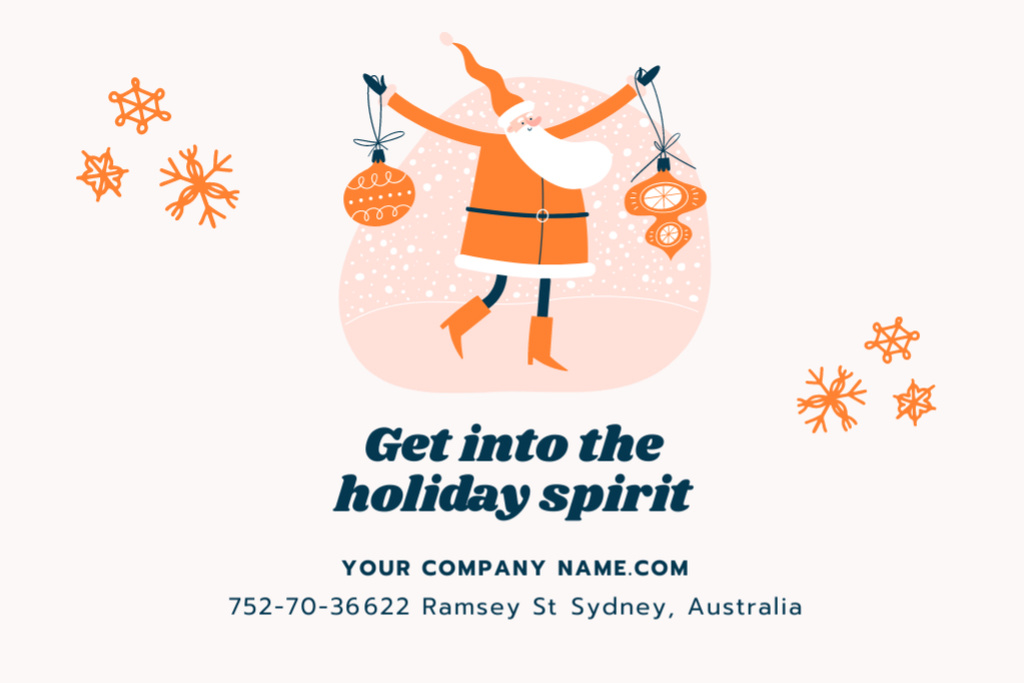 Embracing the Cheerful Traditions of Christmas Flyer 4x6in Horizontal Design Template